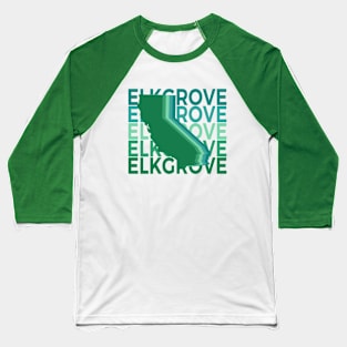 Elk Grove California Green Repeat Baseball T-Shirt